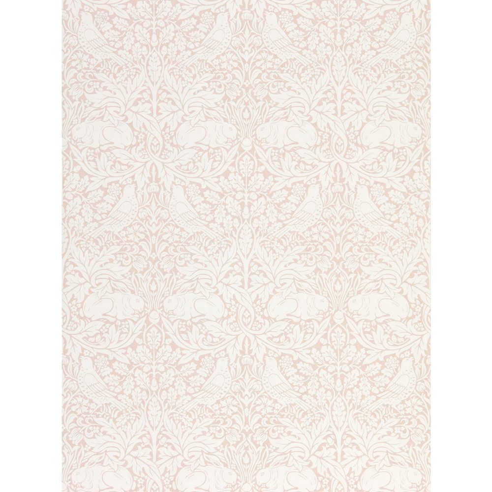 Pure Brer Rabbit Wallpaper 216533 by Morris & Co in Faded Sea Pink